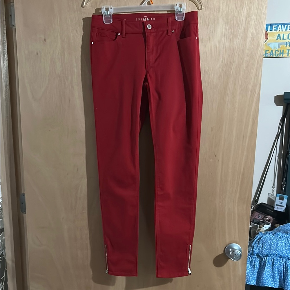 White House Black Market Red Jeans